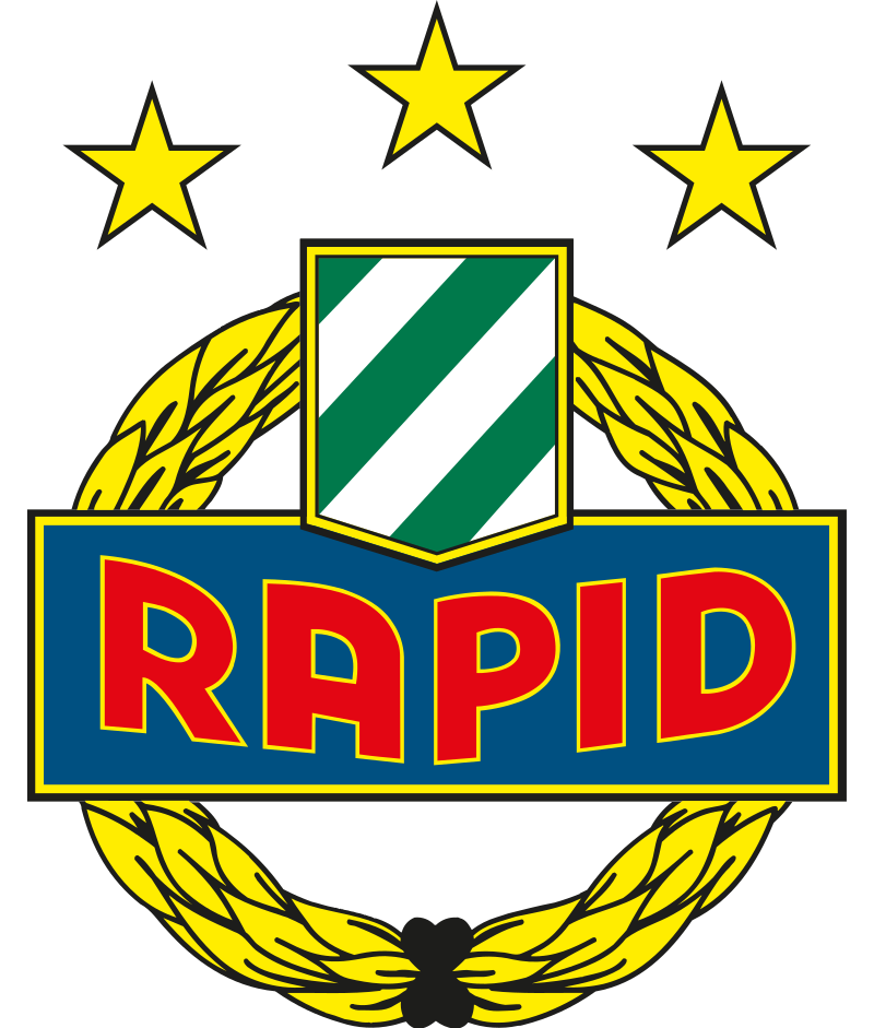O símbolo de triunfo do Rapid Wien